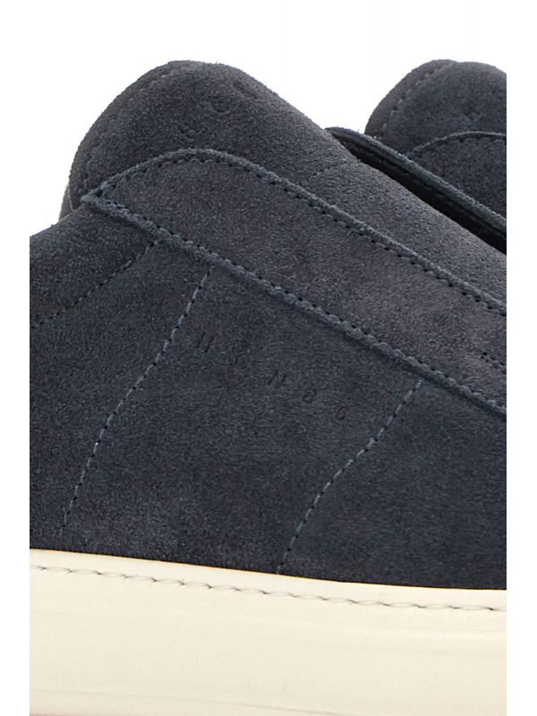 HOGAN ΠΑΠΟΥΤΣΙΑ SNEAKERS SLIP ON H668 SUEDE ΜΠΛΕ