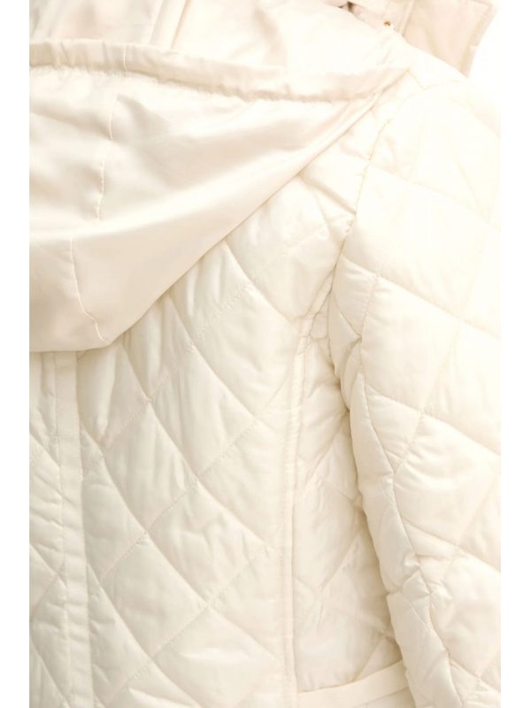MICHAEL KORS ΜΠΟΥΦΑΝ ANORAK ΛΑΣΤΙΧΟ ΜΕΣΗ ΤΣΕΠΕΣ ΜΕΤΑΛΛΙΚΟ LOGO ΕΚΡΟΥ