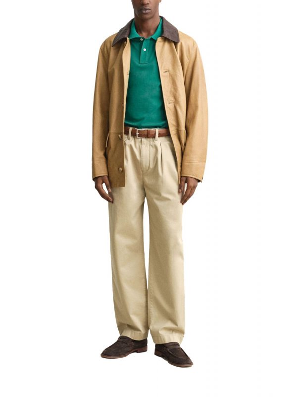 GANT POLO REGULAR FIT PIQUE ΠΡΑΣΙΝΟ