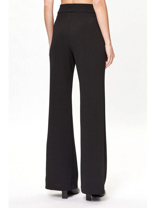 DKNY ΠΑΝΤΕΛΟΝΙ FLAIRED ΜΑΥΡΟ