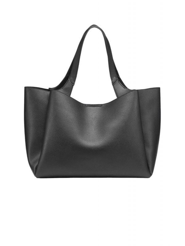 DKNY ΤΣΑΝΤΑ ΧΕΙΡΟΣ/ΩΜΟΥ WILLA TOTE LOGO ΜΑΥΡΟ