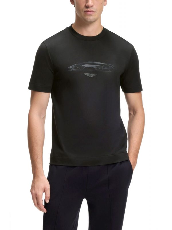 BOSS T-SHIRT C-Taut 181_AM ΜΑΥΡΟ