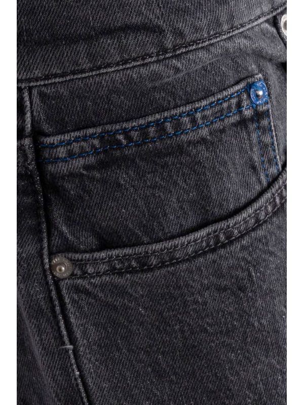 KARL LAGERFELD JEANS ΠΑΝΤΕΛΟΝΙ JEANS TAPERED FIT DENIM ΣΚΟΥΡΟ ΓΚΡΙ