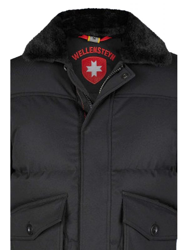 WELLENSTEYN ΑΝΔΡΙΚΟ ΜΠΟΥΦΑΝ JACKET SAPHIRE ΑΠΟΣΠΩΜΕΝΗ ΓΟΥΝΑ ΜΑΥΡΟ
