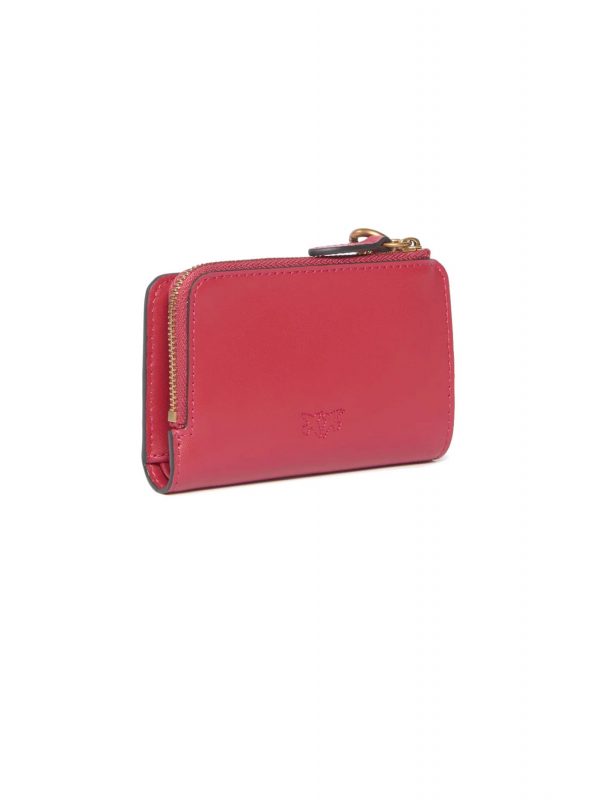 PINKO ΠΟΡΤΟΦΟΛΙ MINI WALLET + CHARM ΚΟΚΚΙΝΟ