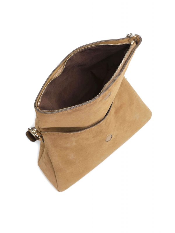 BOSS ΤΣΑΝΤΑ ΧΕΙΡΟΣ/ΩΜΟΥ YELENA SHOULDERBAG LOGO ΜΕΤΑΛΛΙΚΟ ΚΑΜΗΛΟ