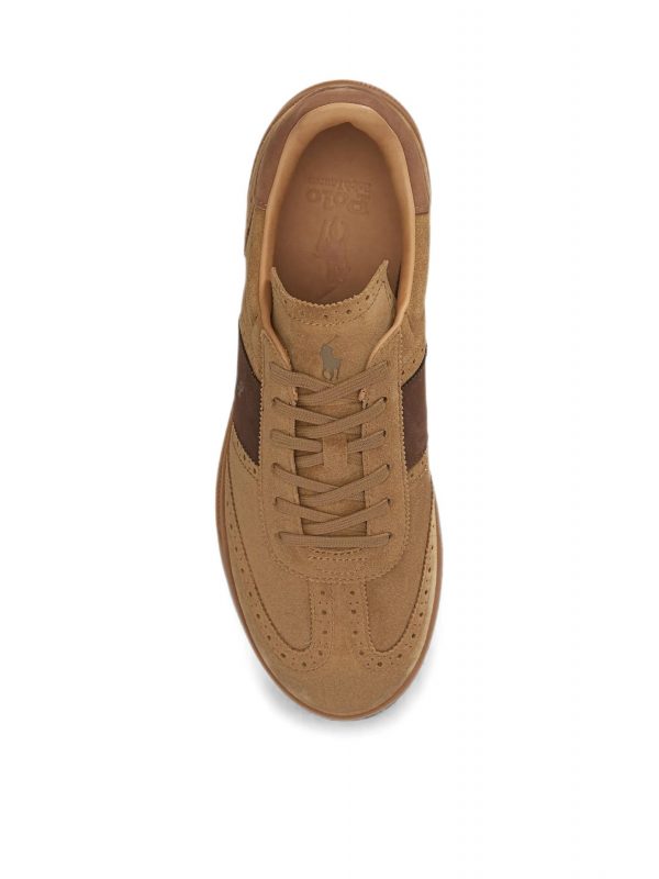 RALPH LAUREN ΠΑΠΟΥΤΣΙΑ SNEAKERS HRT AERA BRO-SNEAKERS-LOW TOP LACE ΤΑΜΠΑ
