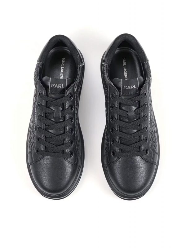 KARL LAGERFELD ΠΑΠΟΥΤΣΙΑ SNEAKERS KAPRI MENS Monogram Rpt Lo ΜΑΥΡΟ