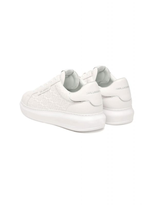 KARL LAGERFELD ΠΑΠΟΥΤΣΙΑ SNEAKERS KAPRI MENS Monogram Rpt Lo ΛΕΥΚΟ