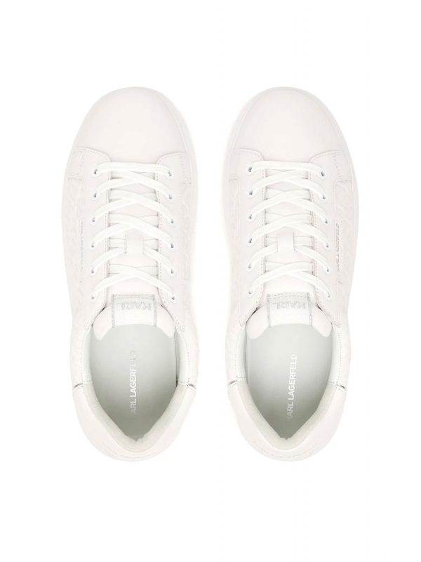 KARL LAGERFELD ΠΑΠΟΥΤΣΙΑ SNEAKERS KAPRI MENS Monogram Rpt Lo ΛΕΥΚΟ