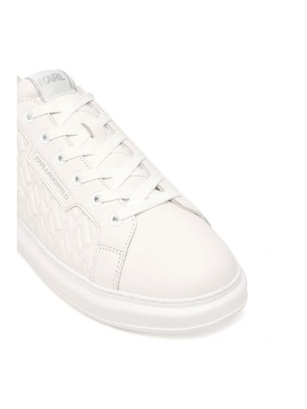 KARL LAGERFELD ΠΑΠΟΥΤΣΙΑ SNEAKERS KAPRI MENS Monogram Rpt Lo ΛΕΥΚΟ