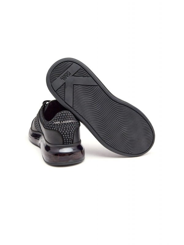KARL LAGERFELD ΠΑΠΟΥΤΣΙΑ SNEAKERS KAPRI KUSHION Rhinestone Band Lo Lace ΜΑΥΡΟ