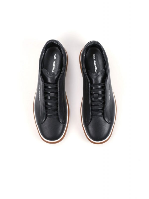 KARL LAGERFELD ΠΑΠΟΥΤΣΙΑ SNEAKERS KANE Hidden Lace Lo ΜΑΥΡΟ