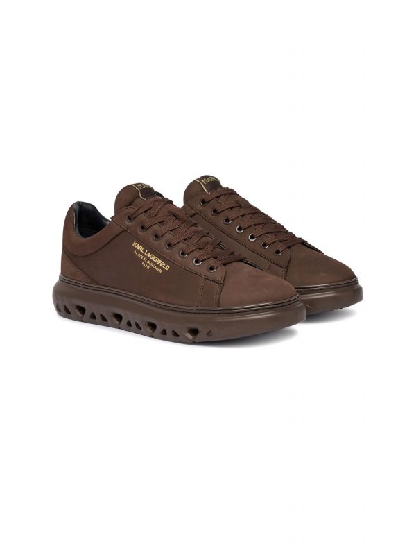 KARL LAGERFELD ΠΑΠΟΥΤΣΙΑ SNEAKERS KAPRI KITE RSG Lo Lace ΚΑΦΕ