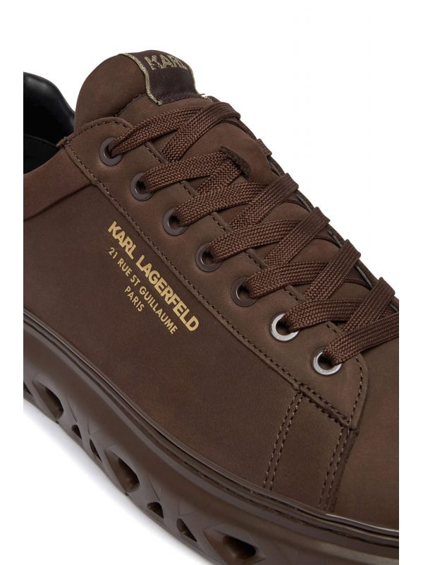 KARL LAGERFELD ΠΑΠΟΥΤΣΙΑ SNEAKERS KAPRI KITE RSG Lo Lace ΚΑΦΕ