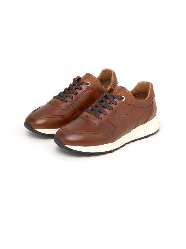 LA MARTINA ΠΑΠΟΥΤΣΙΑ SNEAKERS LOGO ΤΑΜΠΑ