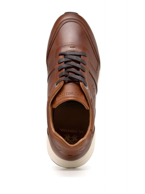 LA MARTINA ΠΑΠΟΥΤΣΙΑ SNEAKERS LOGO ΤΑΜΠΑ
