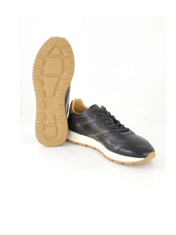 LA MARTINA ΠΑΠΟΥΤΣΙΑ SNEAKERS LOGO ΜΑΥΡΟ