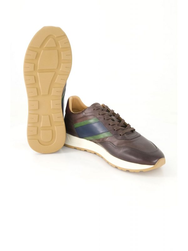 LA MARTINA ΠΑΠΟΥΤΣΙΑ SNEAKERS LOGO ΚΑΦΕ