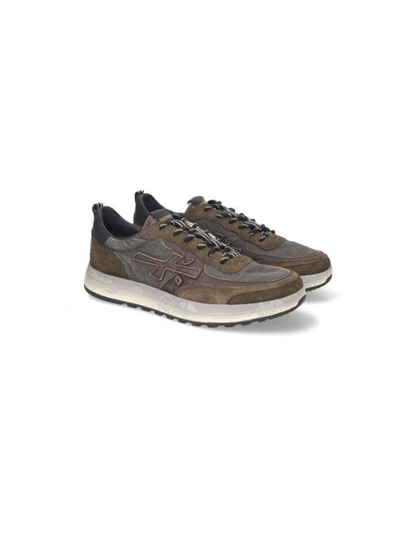 PREMIATA ΠΑΠΟΥΤΣΙΑ SNEAKERS ΑΝΔΡΙΚΑ NOUS ΠΡΑΣΙΝΟ-ΚΑΦΕ