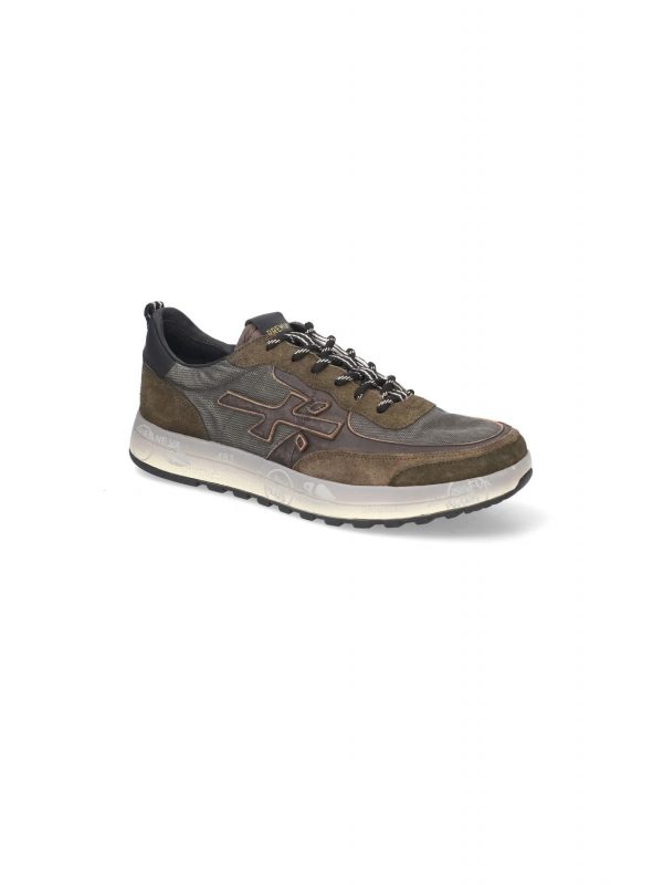 PREMIATA ΠΑΠΟΥΤΣΙΑ SNEAKERS ΑΝΔΡΙΚΑ NOUS ΠΡΑΣΙΝΟ-ΚΑΦΕ