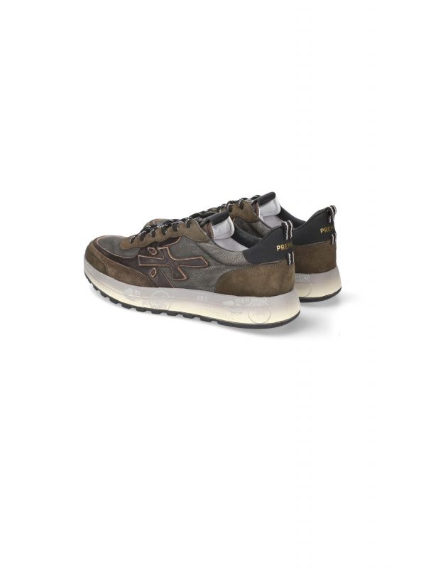 PREMIATA ΠΑΠΟΥΤΣΙΑ SNEAKERS ΑΝΔΡΙΚΑ NOUS ΠΡΑΣΙΝΟ-ΚΑΦΕ