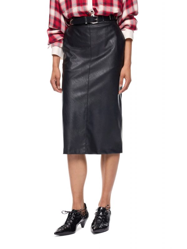PINKO ΦΟΥΣΤΑ MAXI GERBERA SKIRT ΜΑΥΡΟ