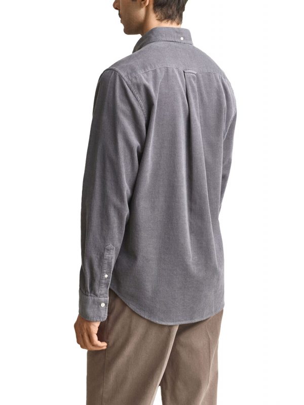 GANT ΠΟΥΚΑΜΙΣΟ REGULAR SHIRT ΚΟΤΛΕ ΓΚΡΙ