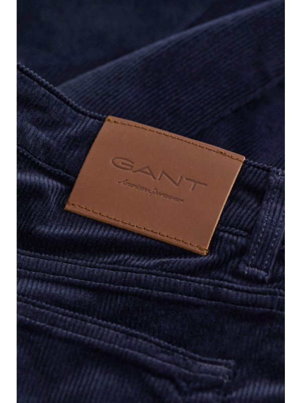 GANT ΠΑΝΤΕΛΟΝΙ JEANS CORDUROY FLARE ΚΟΤΛΕ ΜΠΛΕ