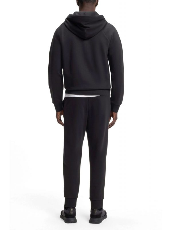 BOSS ATHLEISURE ΦΟΥΤΕΡ ZIPHHOD JERSEY Saggy ΜΑΥΡΟ