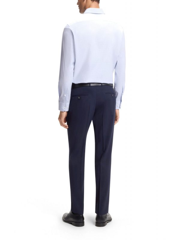 BOSS ΠΟΥΚΑΜΙΣΟ ΜΙΚΡΟΣΧΕΔΙΟ REGULAR FIT EASY IRON H-JOE-SP-C1-261 ΣΙΕΛ