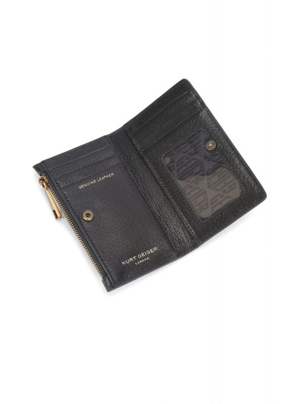 KURT GEIGER ΠΟΡΤΟΦΟΛΙ PIMLICO BIFOLD WALLET ΚΑΠΙΤΟΝΕ LΟGO MAYΡΟ