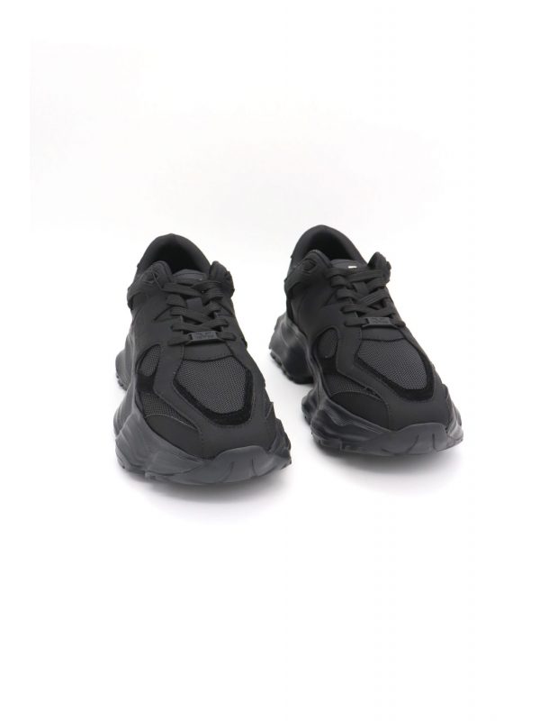 V 19.69 ΠΑΠΟΥΤΣΙ SNEAKERS LOGO ΜΑΥΡΟ
