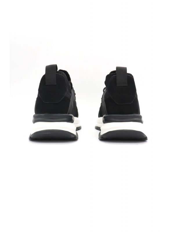V 19.69 ΠΑΠΟΥΤΣΙ SNEAKERS LOGO ΜΑΥΡΟ