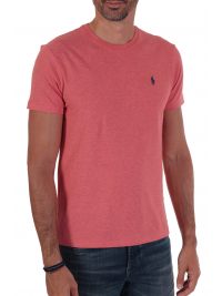RALPH LAUREN T-SHIRT  LOGO CUSTOM SLIM FIT ΡΟΔΙ