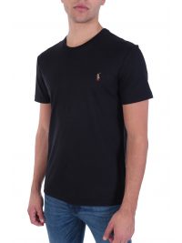  RALPH LAUREN T-SHIRT LOGO CUSTOM SLIM FIT BLACK 