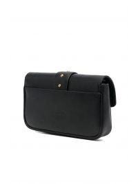 PINKO ΤΣΑΝΤΑΚΙ LOVE ONE POCKET C VITELLO SETA ΑΛΥΣΙΔΑ ΜΑΥΡΟ /ΧΡΥΣΟ