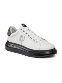KARL LAGERFELD ΠΑΠΟΥΤΣΙΑ SNEAKERS KAPRI KUSHION PLEXI NFT ΛΕΥΚΟ-ΜΑΥΡΟ