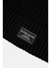 GUESS ΣΚΟΥΦΟΣ ΠΛΕΚΤΟ UNISEX LOGO ΜΑΥΡΟ