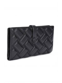 KURT GEIGER ΠΟΡΤΟΦΟΛΙ LEATHER SOFT WALLET ΚΑΠΙΤΟΝΕ LOGO ΜΑΥΡΟ