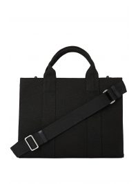 KARL LAGERFELD ΤΣΑΝΤΑ ΧΕΙΡΟΣ/CROSS ΚΑΜΒΑΣ BODY SQUARE MEDIUM TOTE LOGO ΜΑΥΡΟ