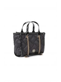 KURT GEIGER ΤΣΑΝΤΑ XEIΡΟΣ/ΩΜΟΥ HOXTON SM SHOPPER AΛΥΣΙΔΑ ΚΑΠΙΤΟΝΕ LOGO ΜΑΥΡΟ