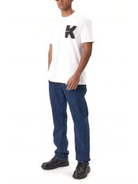 KARL LAGERFELD JEANS T-SHIRT REGULAR FIT SS K LOGO TEE ΛΕΥΚΟ