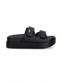 DKNY ΠΑΠΟΥΤΣΙΑ ΠΑΝΤΟΦΛΕΣ PIPER PLATFORM SAN LOGO ΜΑΥΡΟ