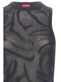 HUGO TANK TOP ΔΙΑΤΡΗΤΟ SORNI LOGO ΜΑΥΡΟ