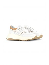 HOGAN ΠΑΠΟΥΤΣΙΑ SNEAKERS ALLACCIATO H IMPUNTURE LOGO ΛΕΥΚΟ