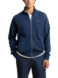 LA MARTINA ΦΟΥΤΕΡ FULLZIP LOGO ΜΠΛΕ