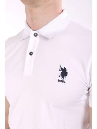 U.S.POLO ASSN POLO FLYN LOGO ΛΕΥΚΟ