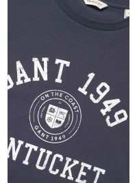 GANT T-SHIRT GRAPHIC PRINT  ΜΠΛΕ