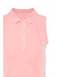 GANT POLO ΑΜΑΝΙΚΟ PIQUE CONTRAST ΡΟΖ